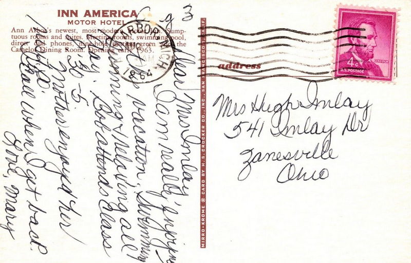 Crystal House Motel (Inn America) - Old Postcard (newer photo)